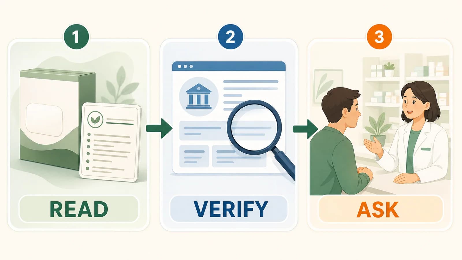 A read, verify, and ask workflow for checking a GLP-1 patch claim
