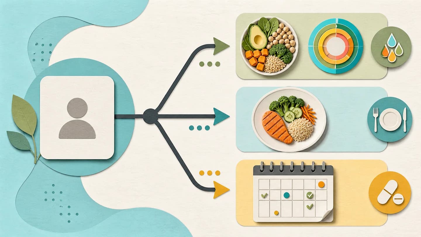 An illustrated decision path connects a tracking need with an appropriate app category