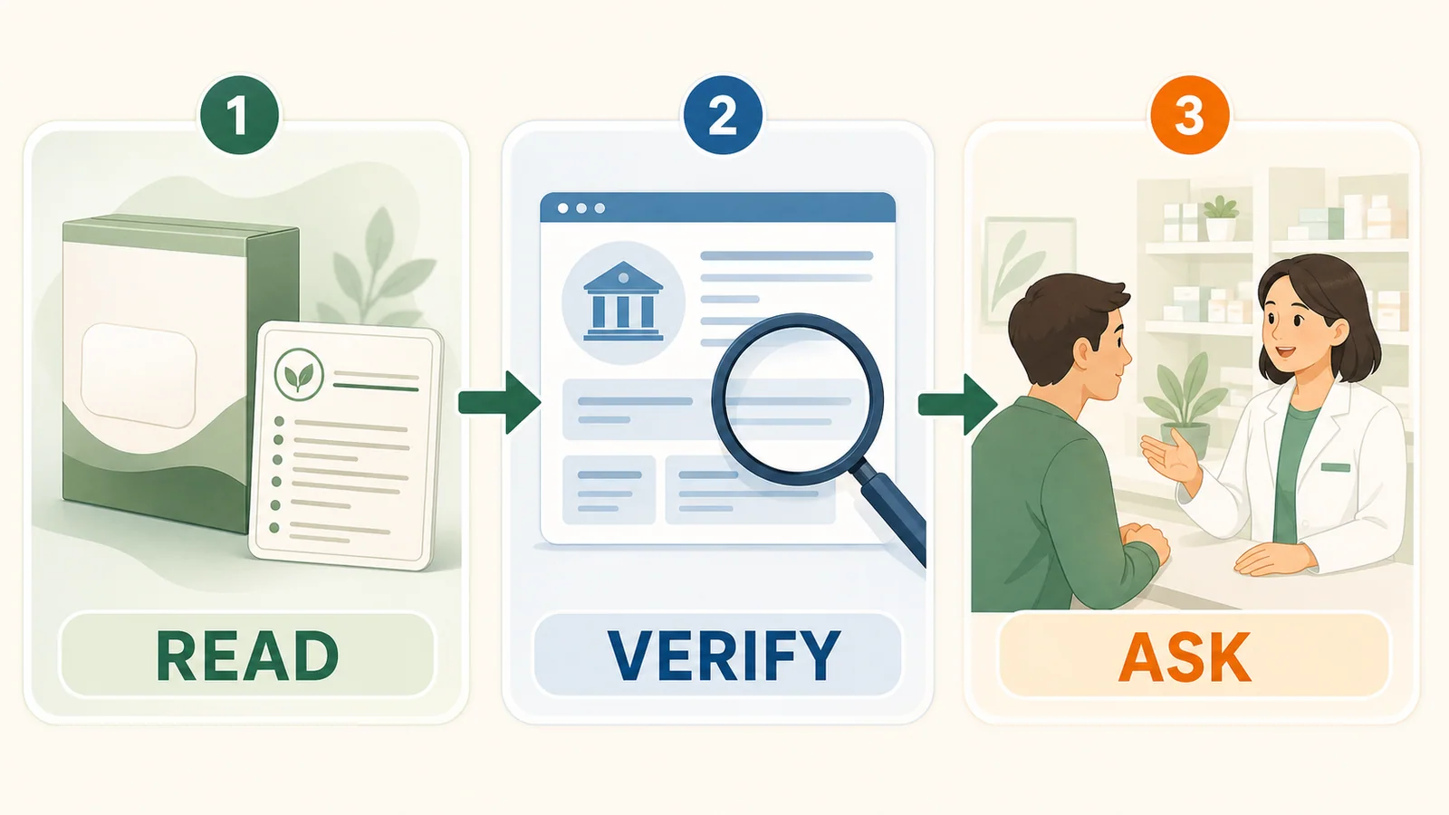 A read, verify, and ask workflow for checking a GLP-1 patch claim