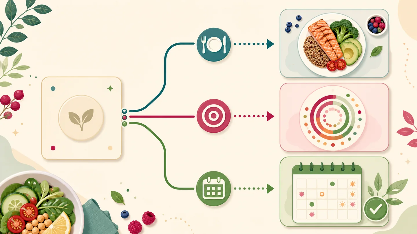 An illustrated decision path connects a tracking need with an appropriate app category