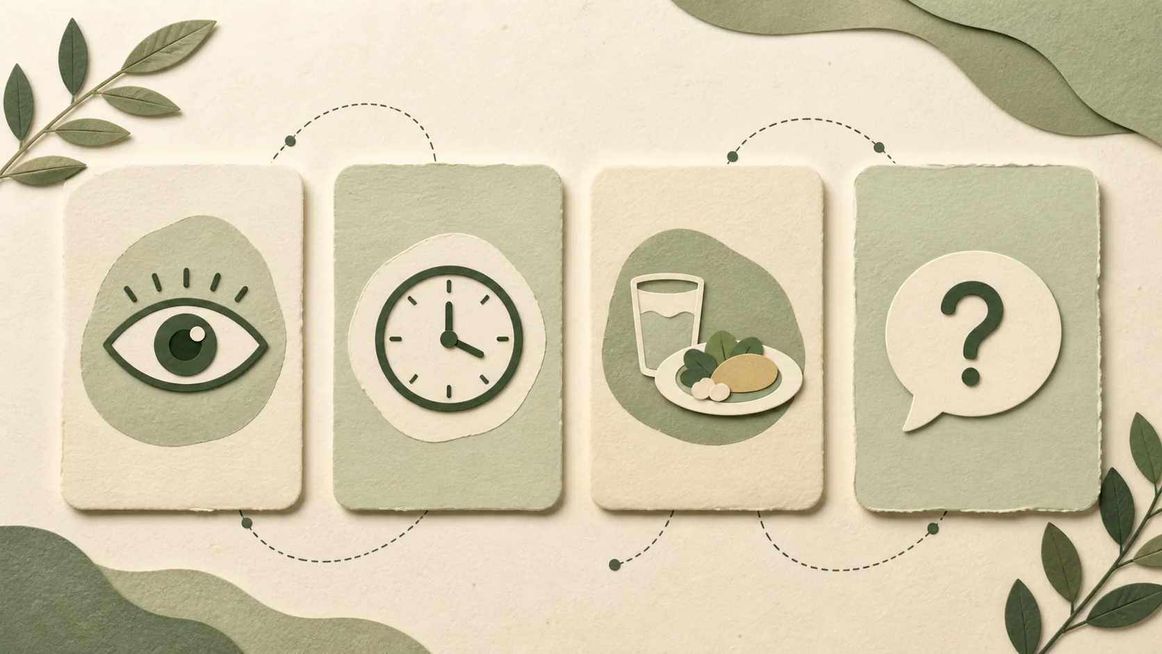 Illustrated four-part note with observation, timing, nearby context, and one question